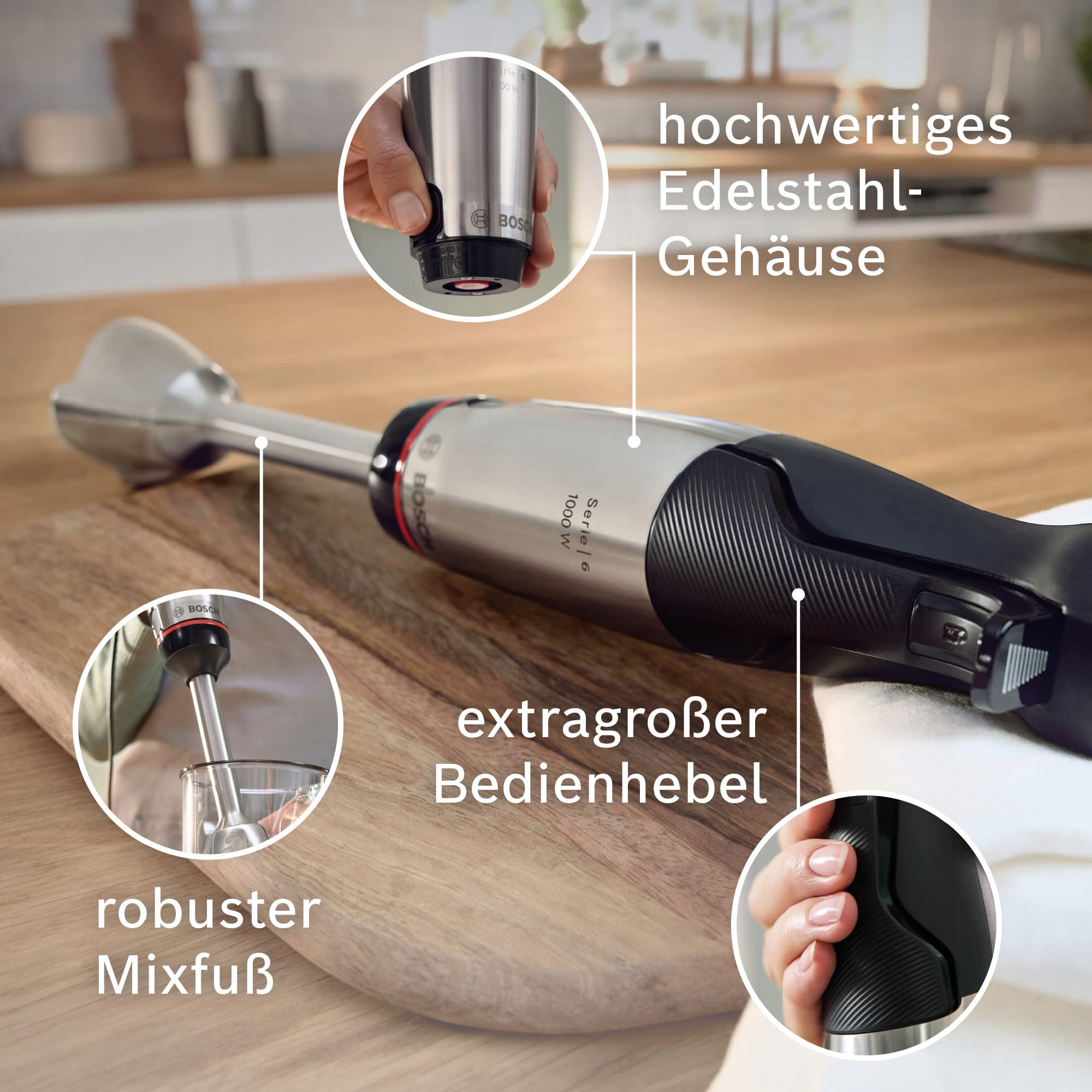 BOSCH Blender Ręczny ErgoMaster Serie 6 1000W — miniatura 6