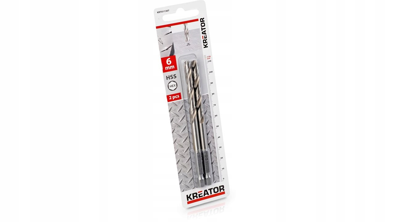 

Wiertła do wkrętarki do metalu 6,0mm 2 sztuki Hex