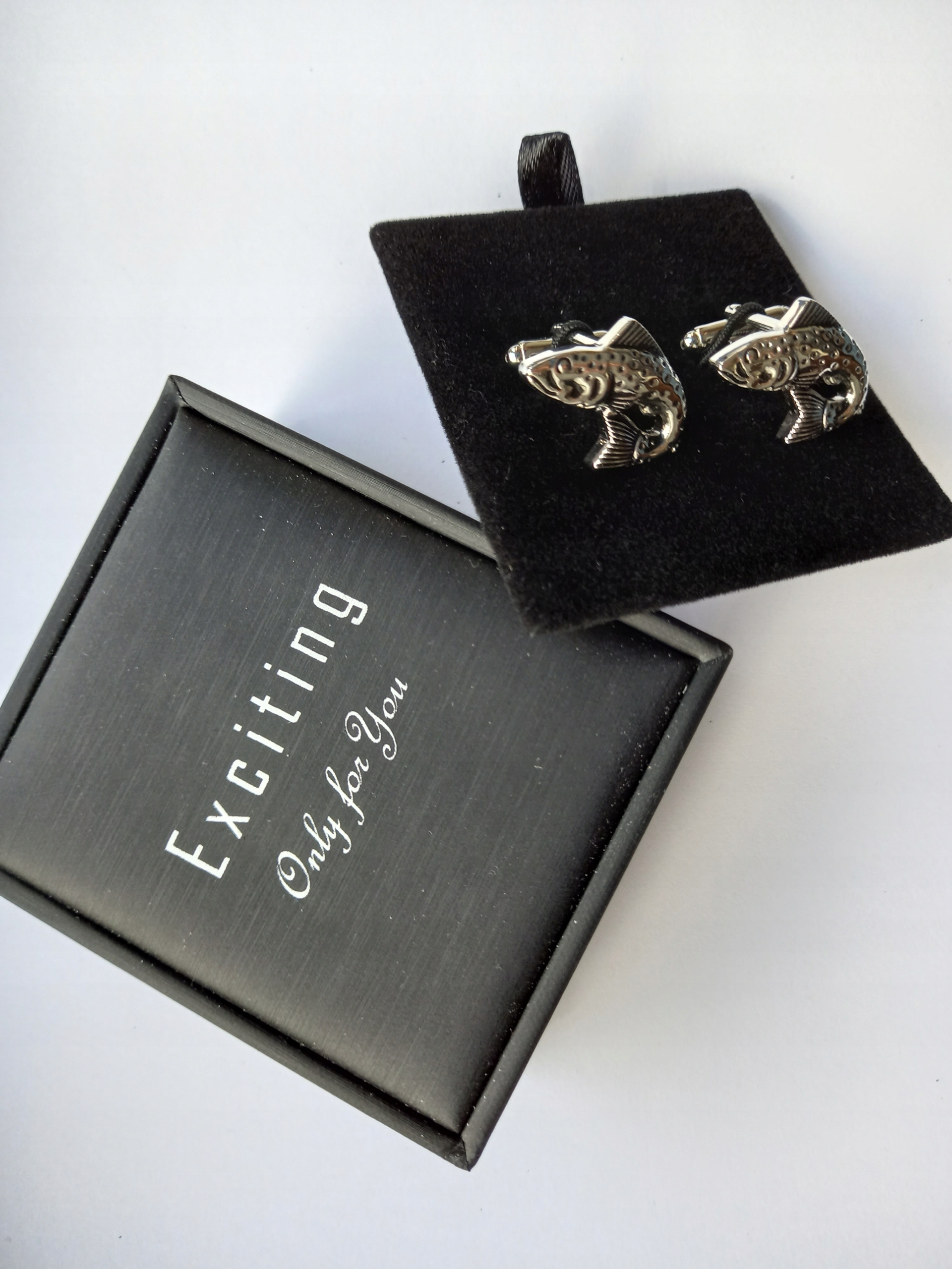 Spinki do mankietów Ryba Pstrąg Łosoś Marka Inna marka