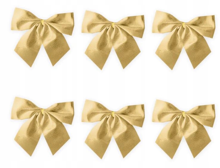 

Kokarda świąteczna złota dekoracja na choinkę