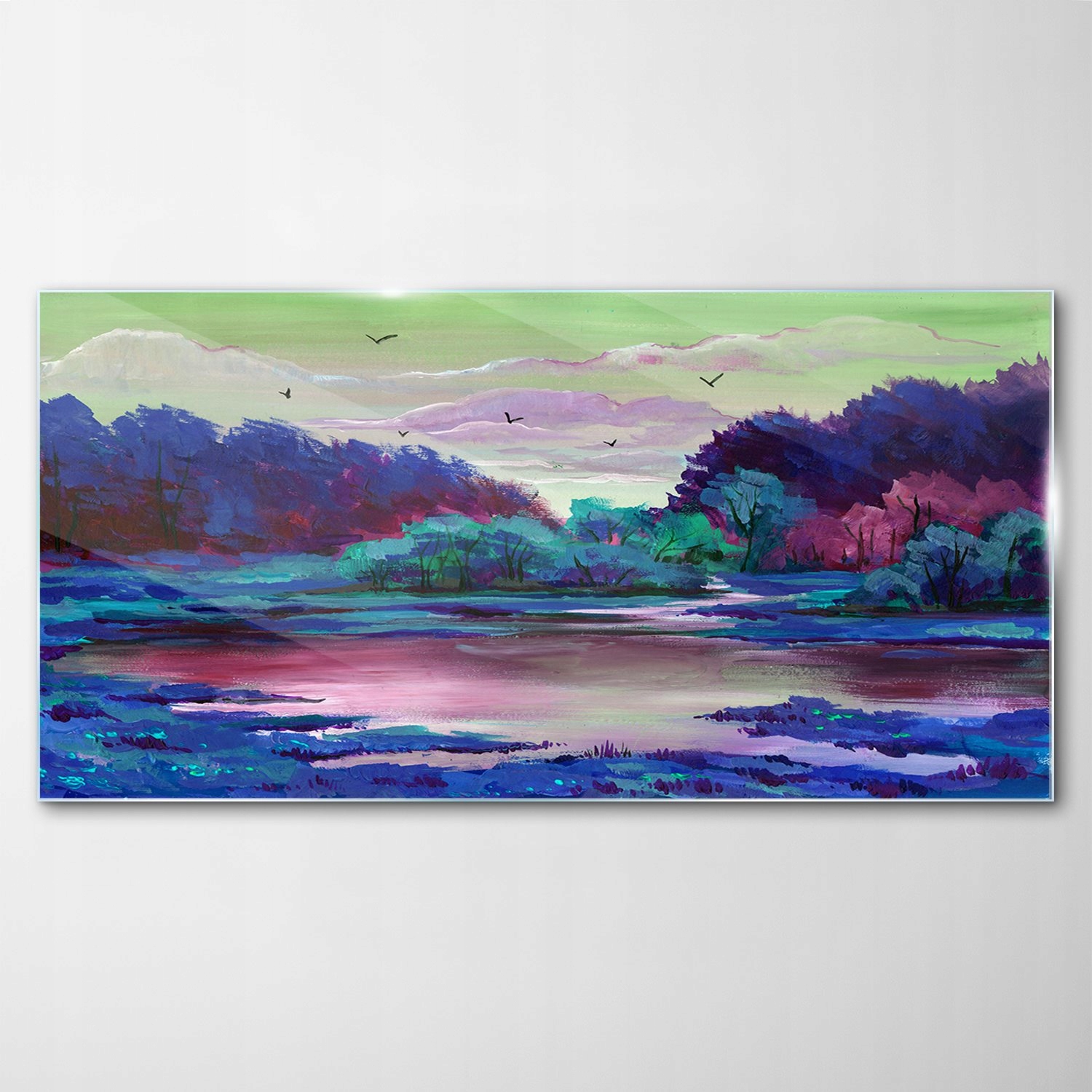 Obraz na skle Dekor Park Stromy Krajina 120x60