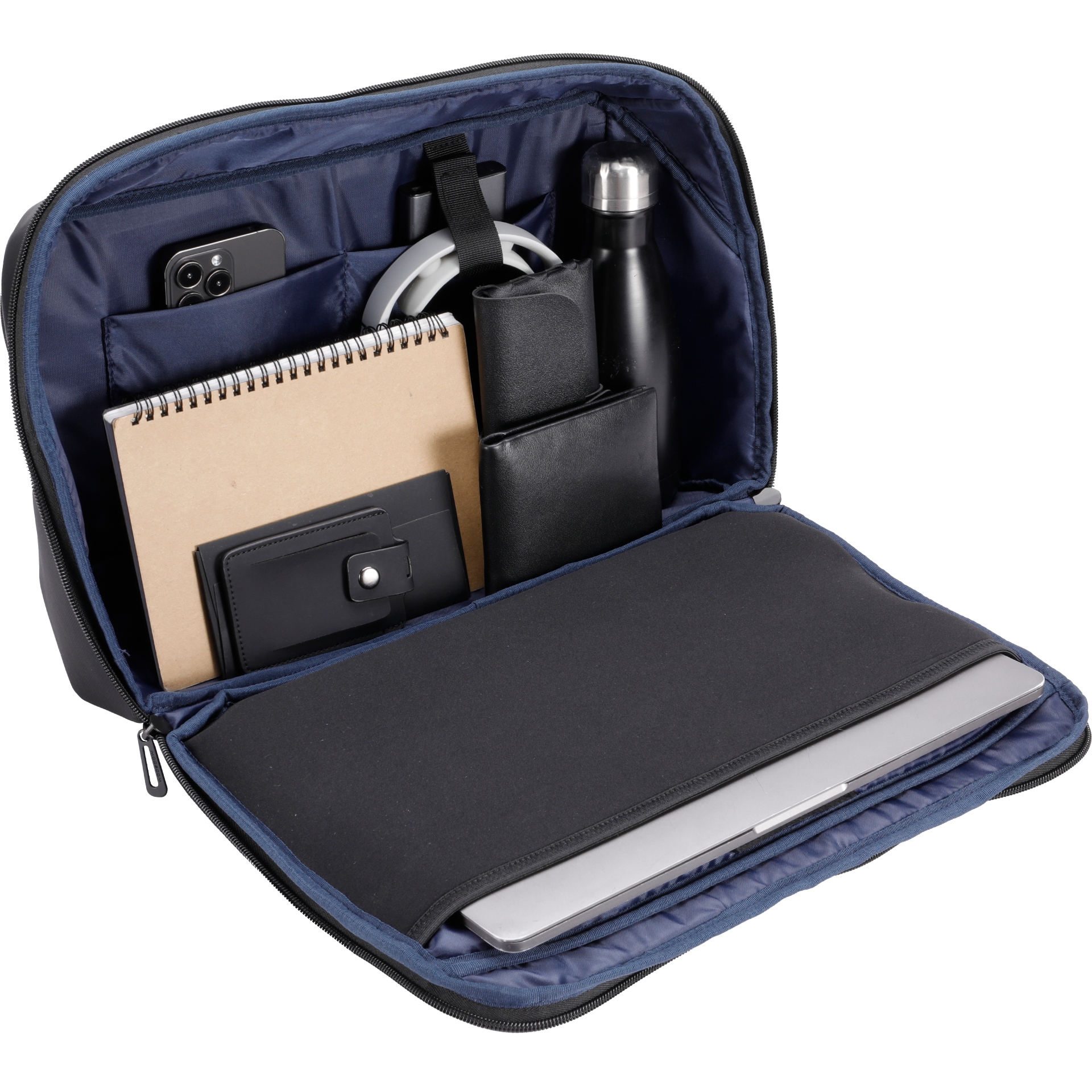 TORBA NA LAPTOPA 15,6 CALA Z WODOODPORNEGO MATERIAŁU POLIESTER + EKOSKÓRA Stan opakowania oryginalne