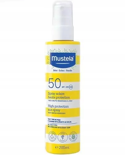 Mustela Sun spray przeciwsłoneczny o wysokiej ochronie SPF50+ 200 ml