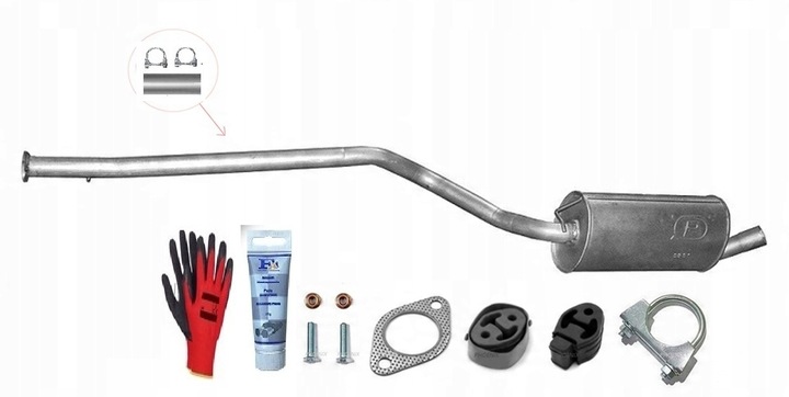 Ford Tourneo Connect 1.8 TDCi 55-66-81 kW (2006-2010) Swb Tlumič