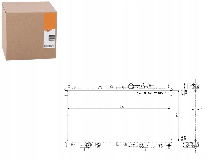 NRF CHŁODNICA SILNIKA NRF, 56019