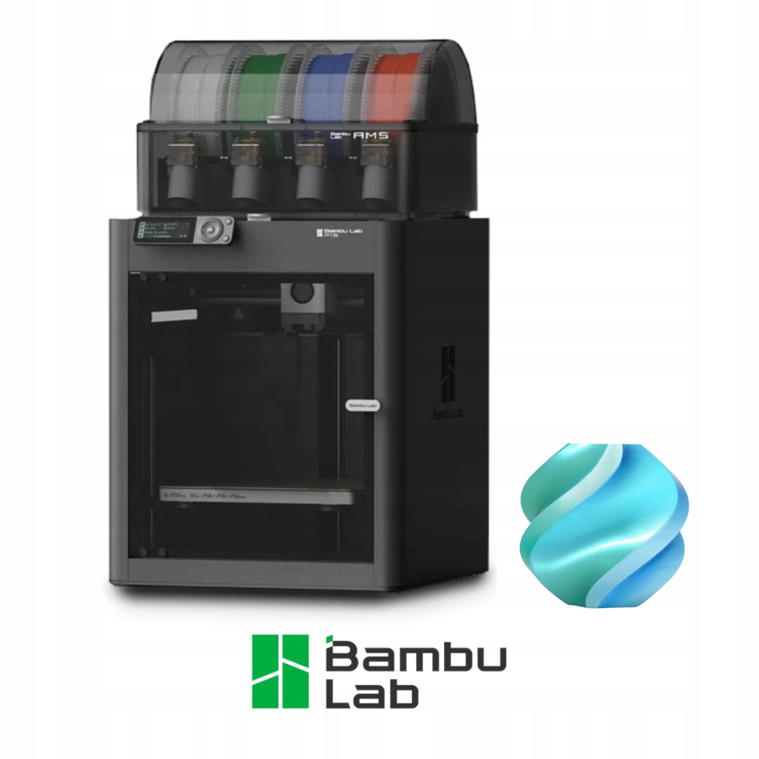 3D tlačiareň Bambu Lab P1S Combo s Ams Filament Bambu Pla Silk Blue Hawaii