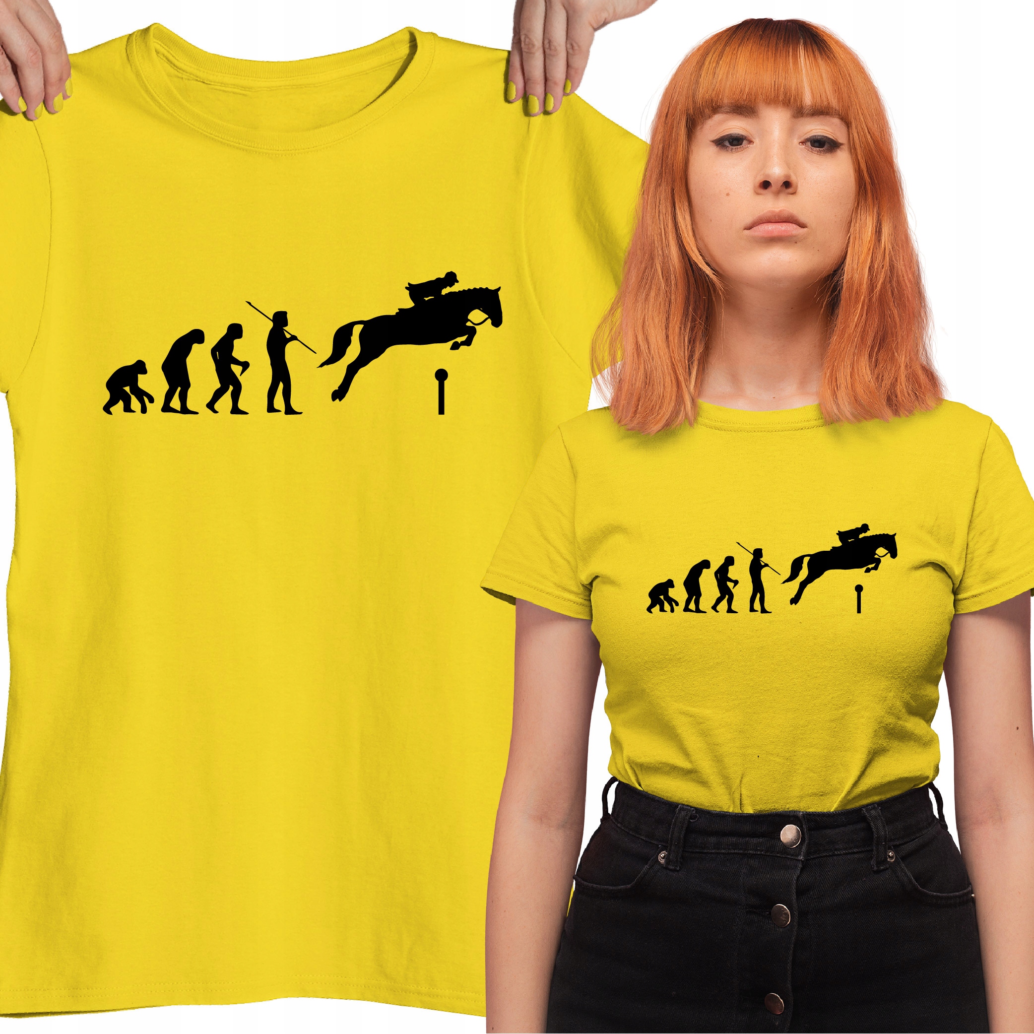 

Koszulka Dla Fana Koni Loves Horses Ewolucja Konia