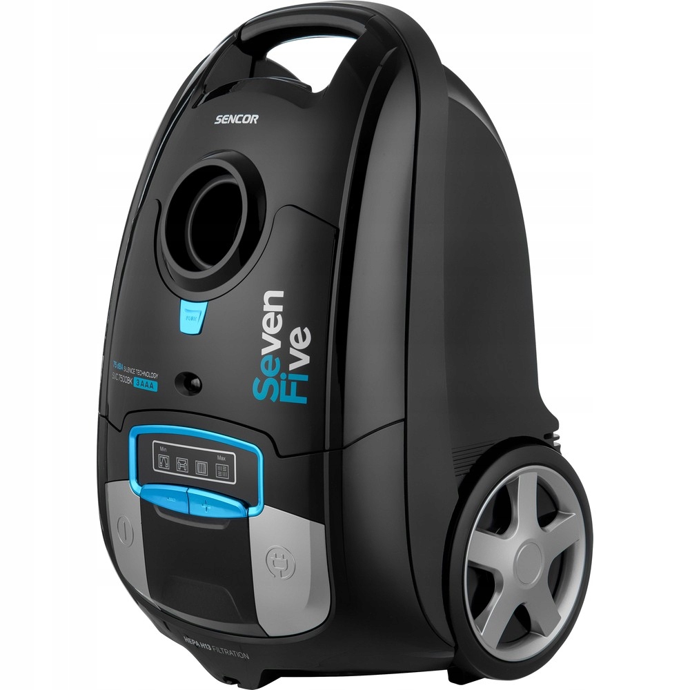 Sencor Svc 7500BK Sáčkový vysavač, kovová teleskopická trubice XXL