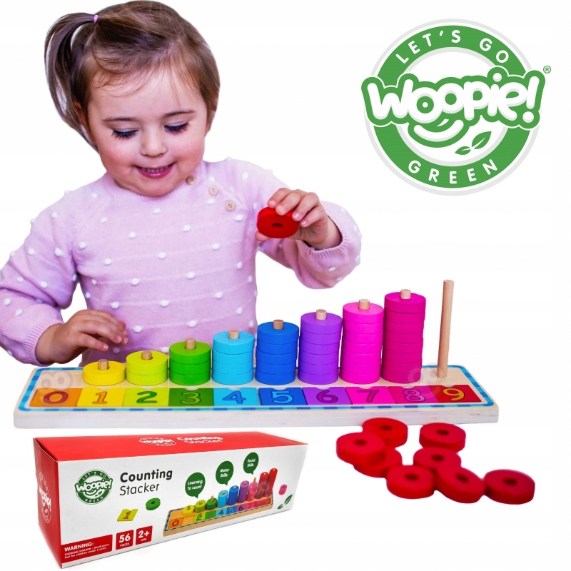 

Układanka Nauka Liczenia i Kolorów Montessori 56el