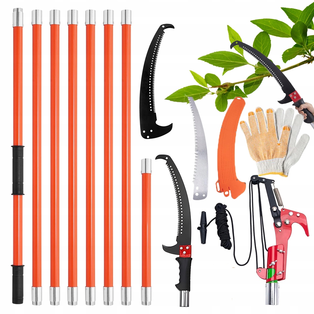 Pila S Nůžkou Na Teleskopické Násadě 200-800 cm Na Větve S Taškou