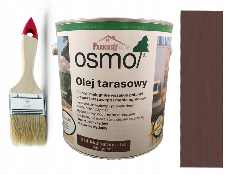 

Olej Tarasowy Osmo 014 Massaranduba 2,5L +pędzel