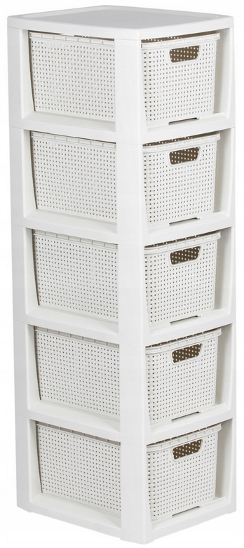 REGAŁ KOMODA PÓŁKA 5 KOSZAMI SZUFLADY DO ŁAZIENKI Typ stojące