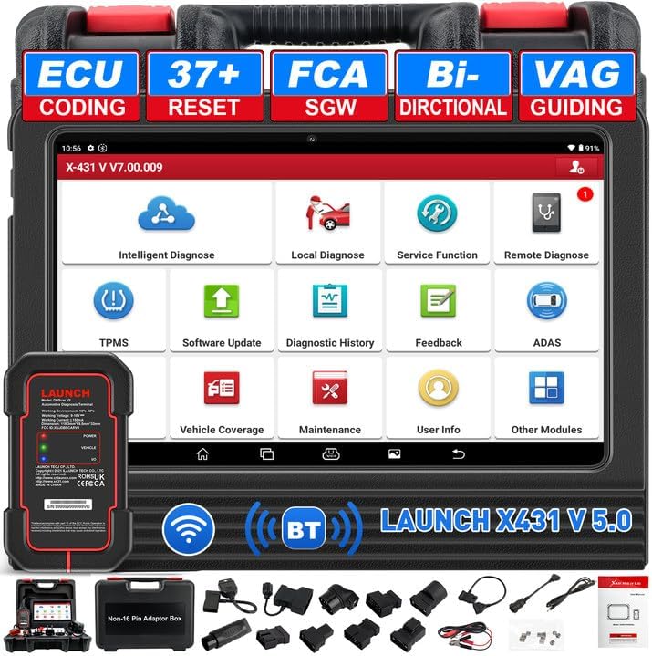 Launch X431 V Pro 5.0 Diagnostika Obd2 Obojsmerný kompletný systém Poľský