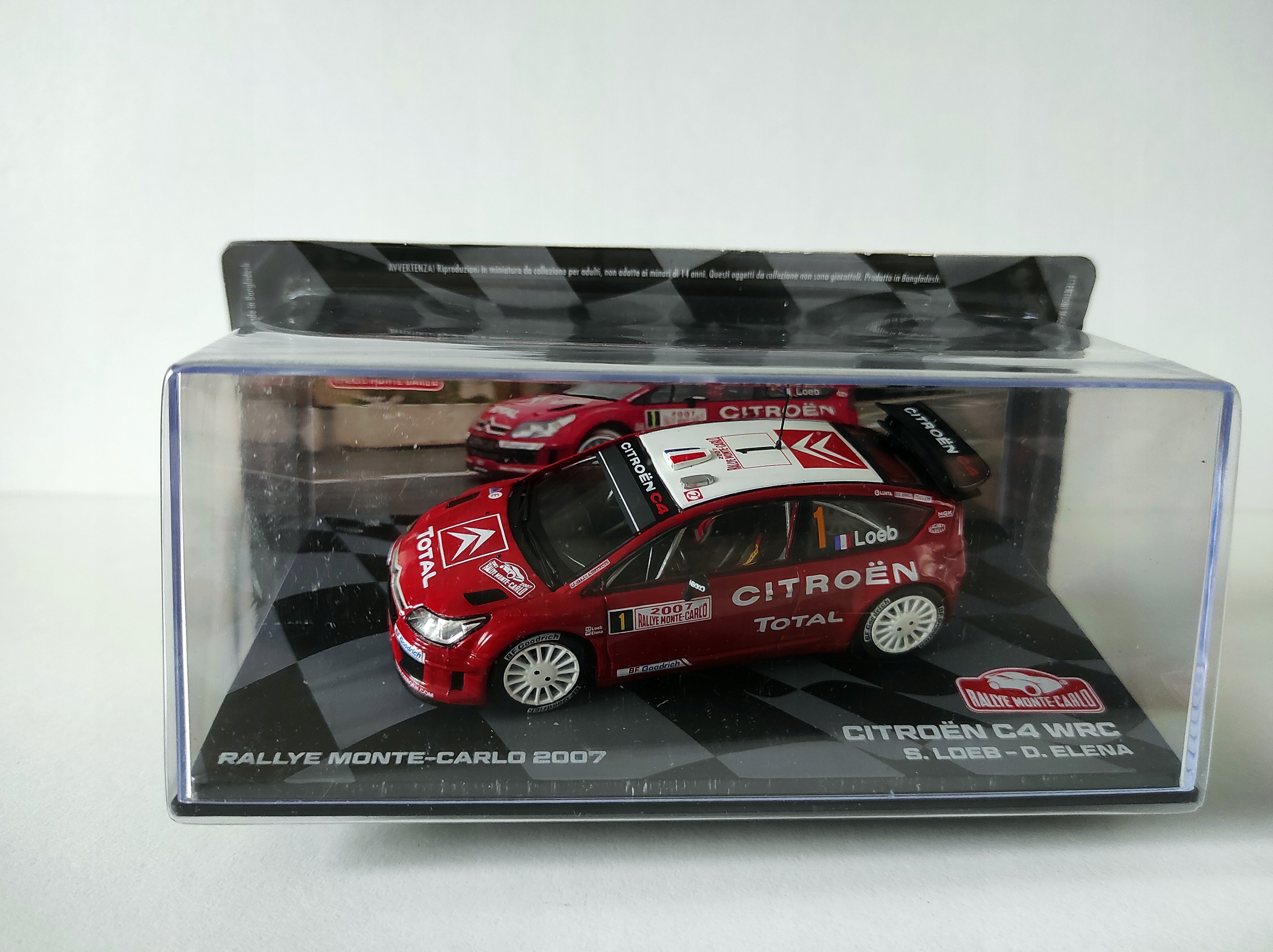 Citroen C4 Wrc 07r Rallye Monte Carlo 2007 S. Loeb D.Elena 1:43