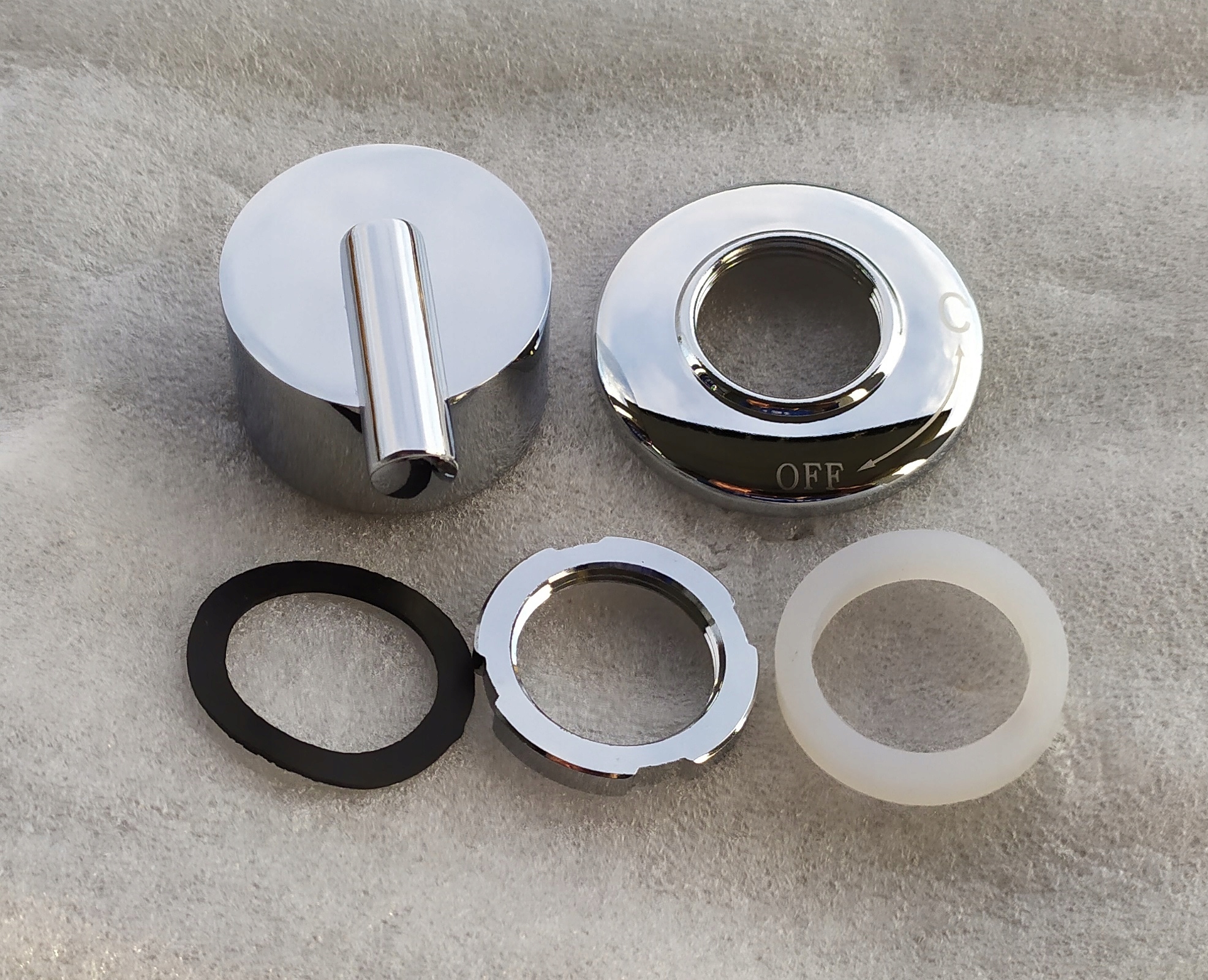 3 szt. POKRĘTŁO do baterii wanny z hydromasażem Kolor chrom