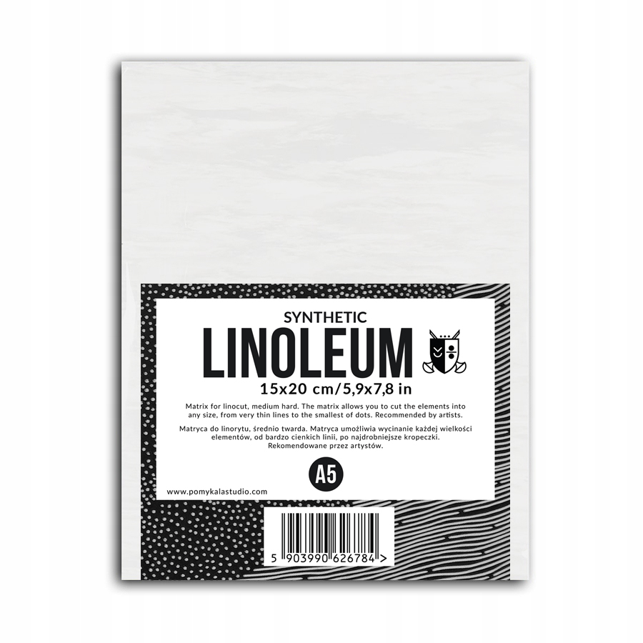 LINOLEUM do linorytu A5, 15 x 20 cm, płytka LINORYT