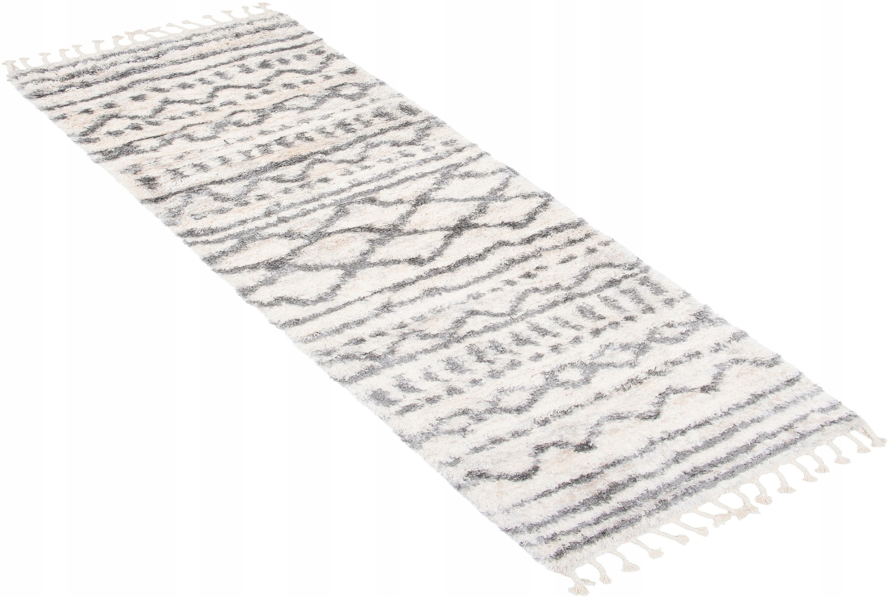 

Dywan Chodnik Shaggy Aztec 70x250 Frędzle Boho w11