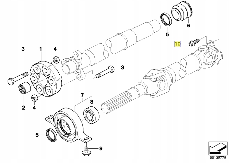 BMW БОЛТ ВИНТЫ 4 ШТУКИ TORX M10X23-10-ZNS3 ВАЛУ фото 2