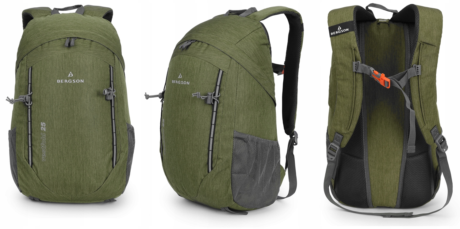 Větraný Batoh Bergson Vestfold Objem 25 L Zelený