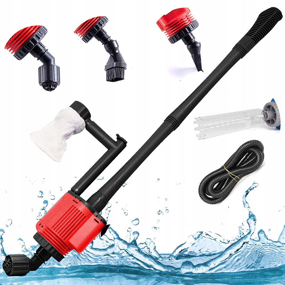 Elektrický Vysavač akvária 6 V 1 pro výměnu vody čištění od nečistot