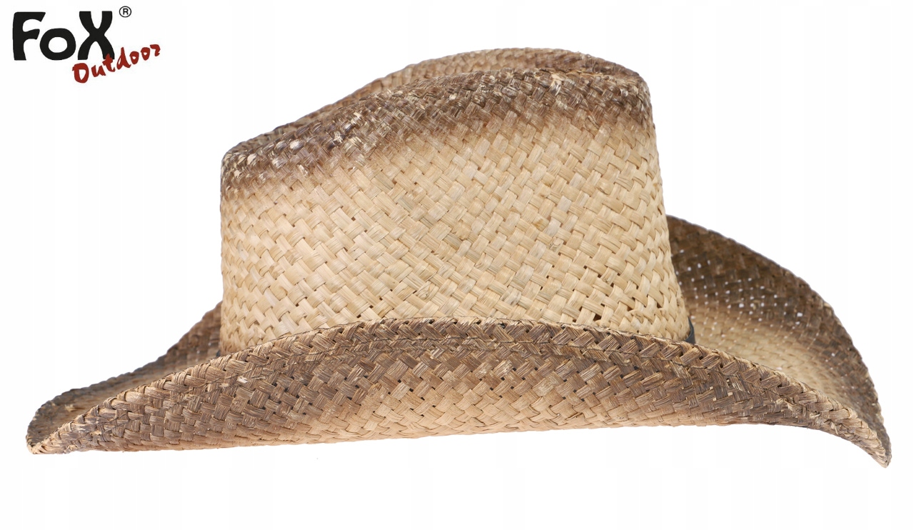 KAPELUSZ SŁOMKOWY KOWBOJSKI MĘSKI FOX Brązowy Marka Fox Outdoor