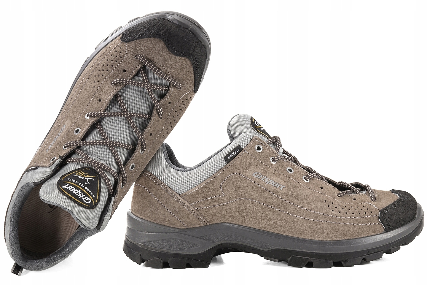 Grisport 14527S7G Pánské Trekové Boty Krátké Membrána Kůže Olivová 40