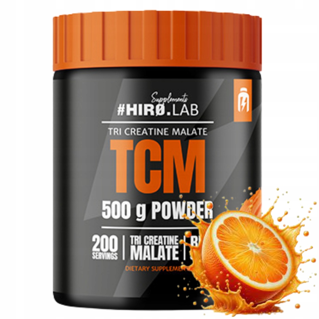 Hiro.lab Tcm 500g pomeranč kreatin jablečnan Tri Creatine malate