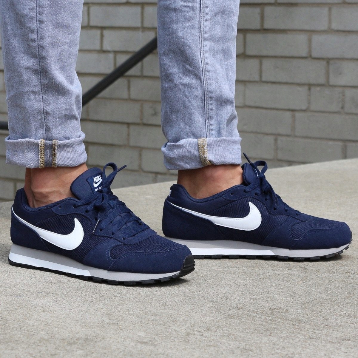 BUTY NIKE MD RUNNER 2 NIEBIESKIE r.40 Zapięcie sznurowane