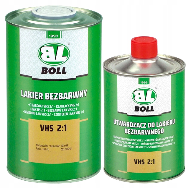 BOLL LAKIER BEZBARWNY VHS 2:1 1L + UTWARDZACZ 0,5L