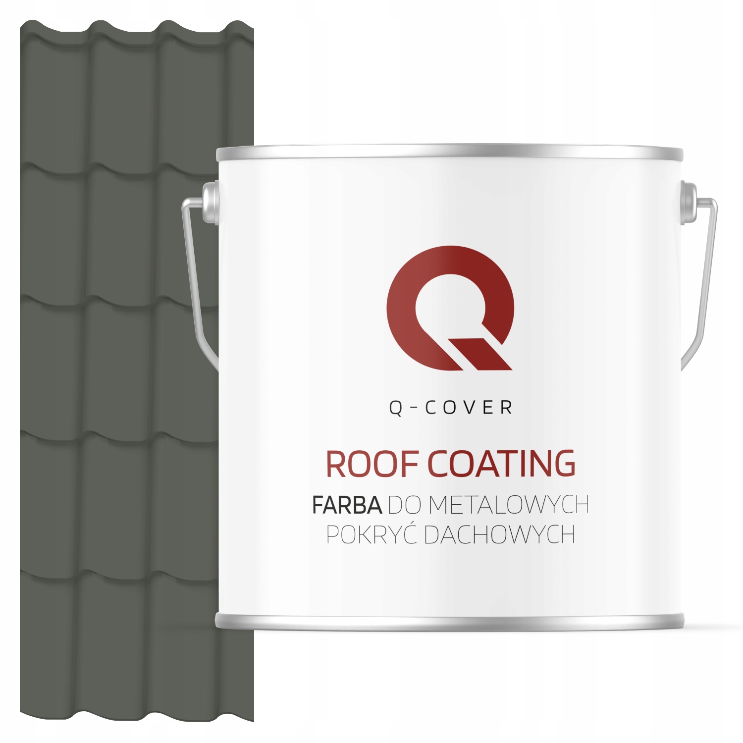 Farba Na Kovové Strechy Z Ocele Šedá Zelená Ral 7009 5 L Polomatná