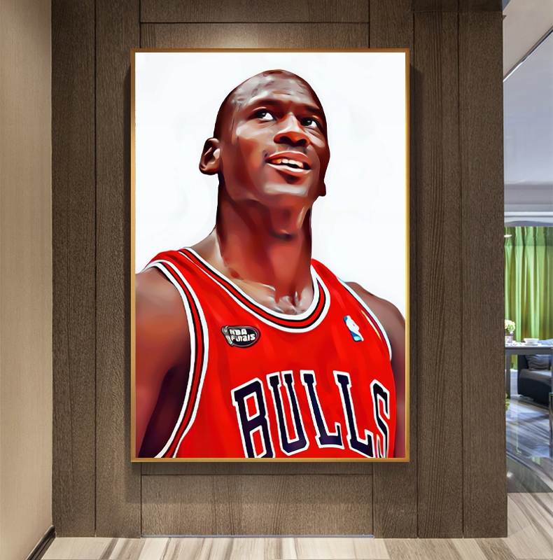 Obraz na płótnie Michael Jordan Air 100x150cm Szerokość produktu 100 cm