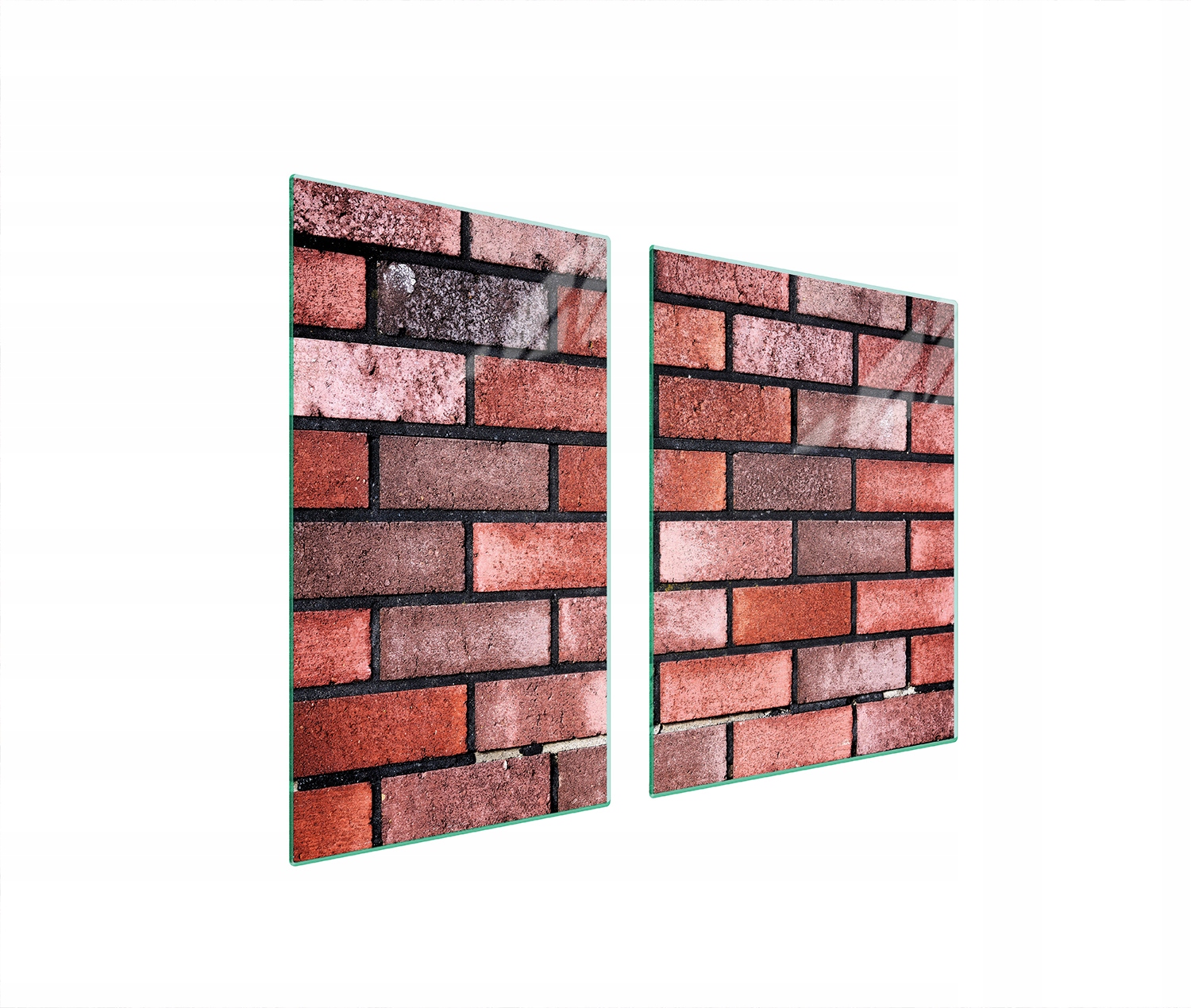 Skleněná Deska A Krájecí Deska 100x52 Cihla Tvrzené Sklo