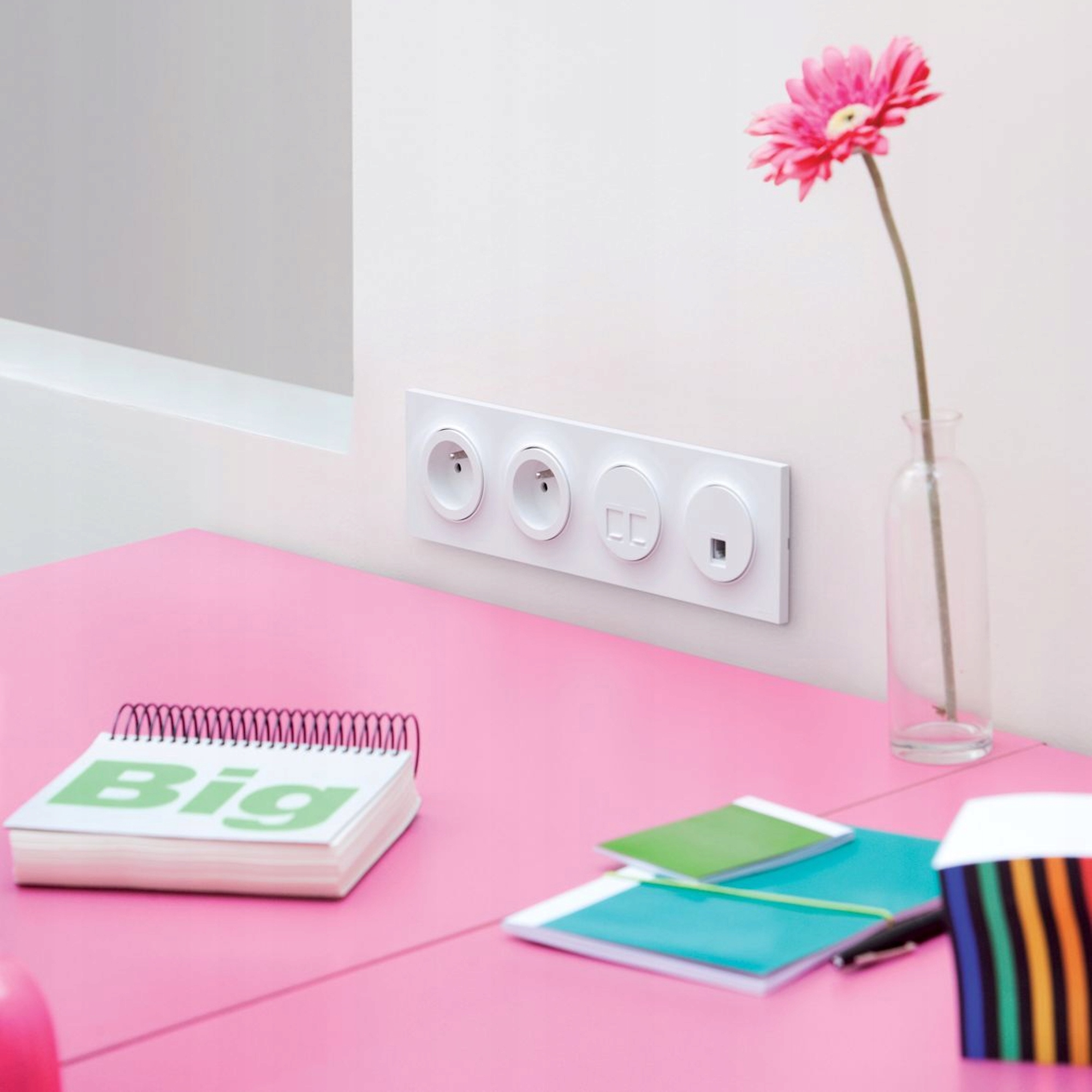 Schneider Electric Odace Style Odace Włącznik światła pojed. biały Rodzaj produktu wyłącznik pojedynczy