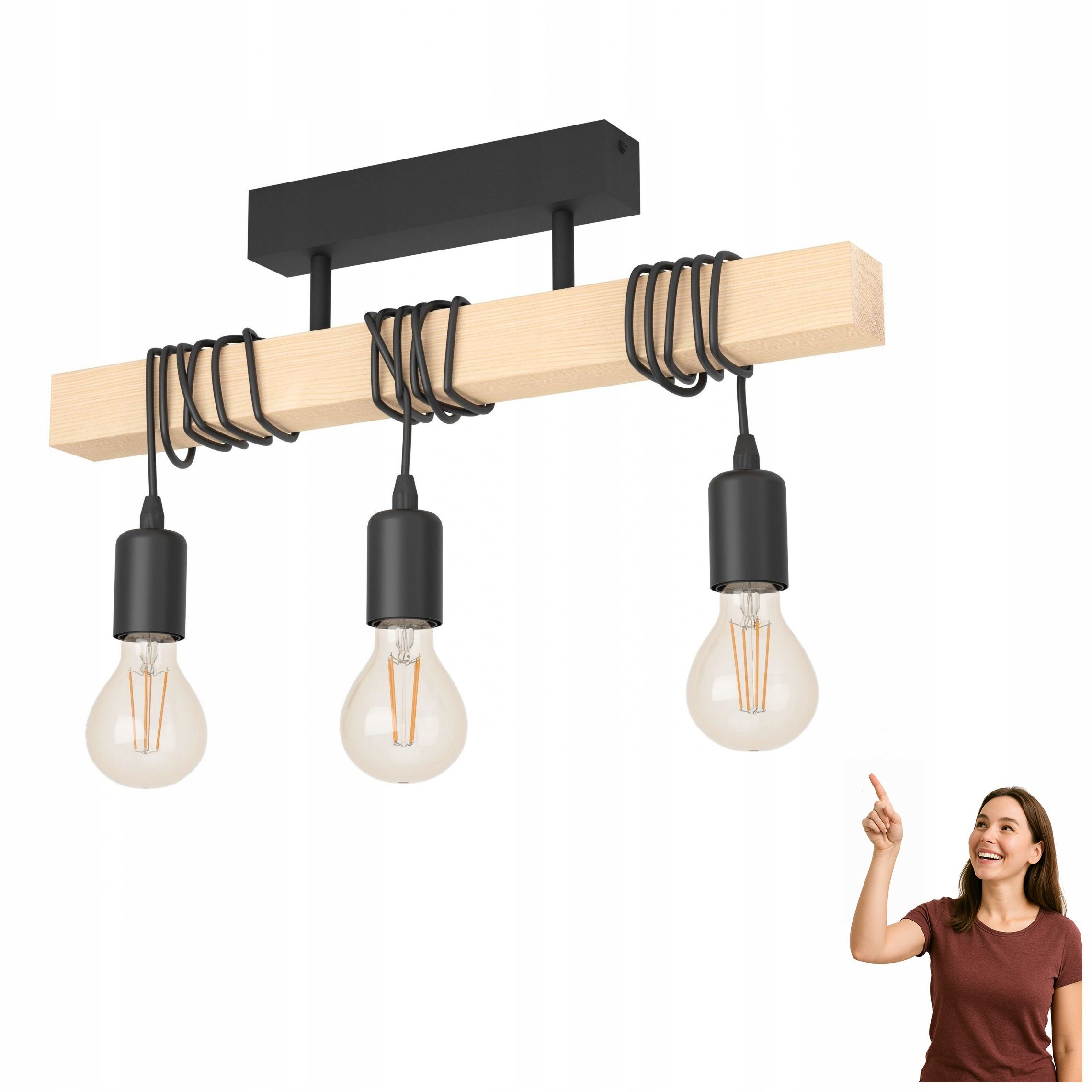 Stropná lampa Townshend 43511 Eglo