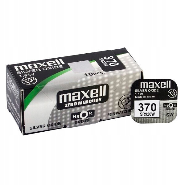 1 x bateria srebrowa mini Maxell 370 SR920W SR69