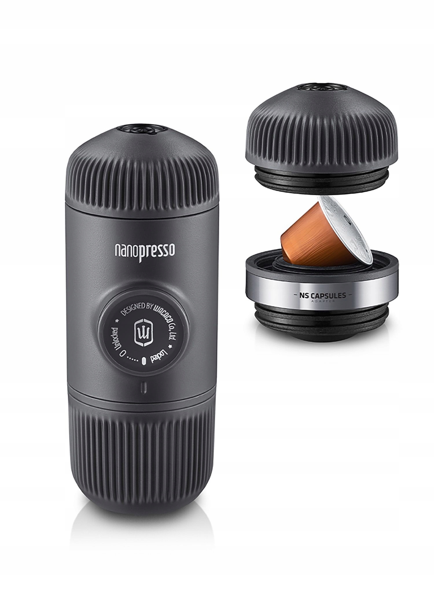 Kávovar Wacaco Nanopresso adaptér šedý