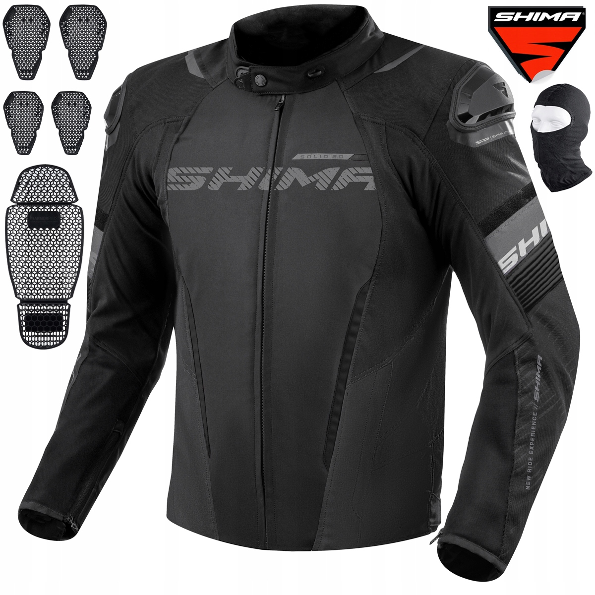 Motocyklová Bunda Shima Solid 2.0 Vodeodolná Textilná Darčeky S