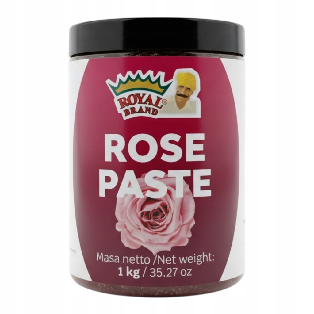 Přírodní růžová pasta 1 kg na pečení a zmrzlinu s květy a okvětními lístky růže