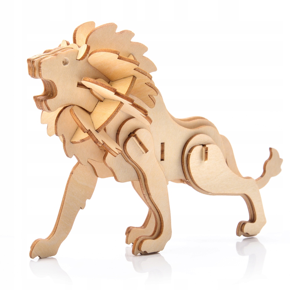 

Little Story Drewniane Puzzle Model 3D Lew