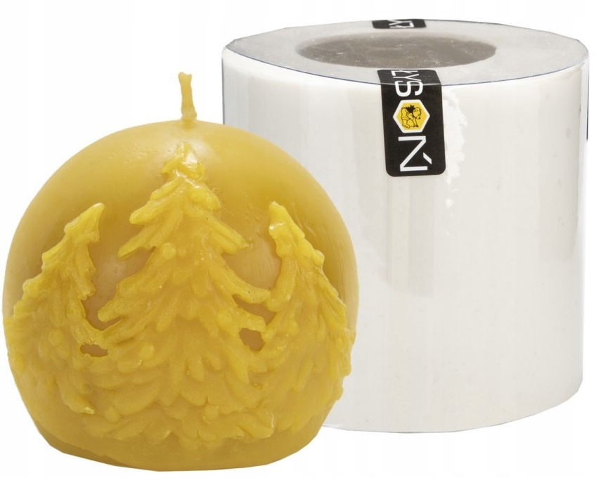 

Forma do świec z wosku Kula ze świerkami