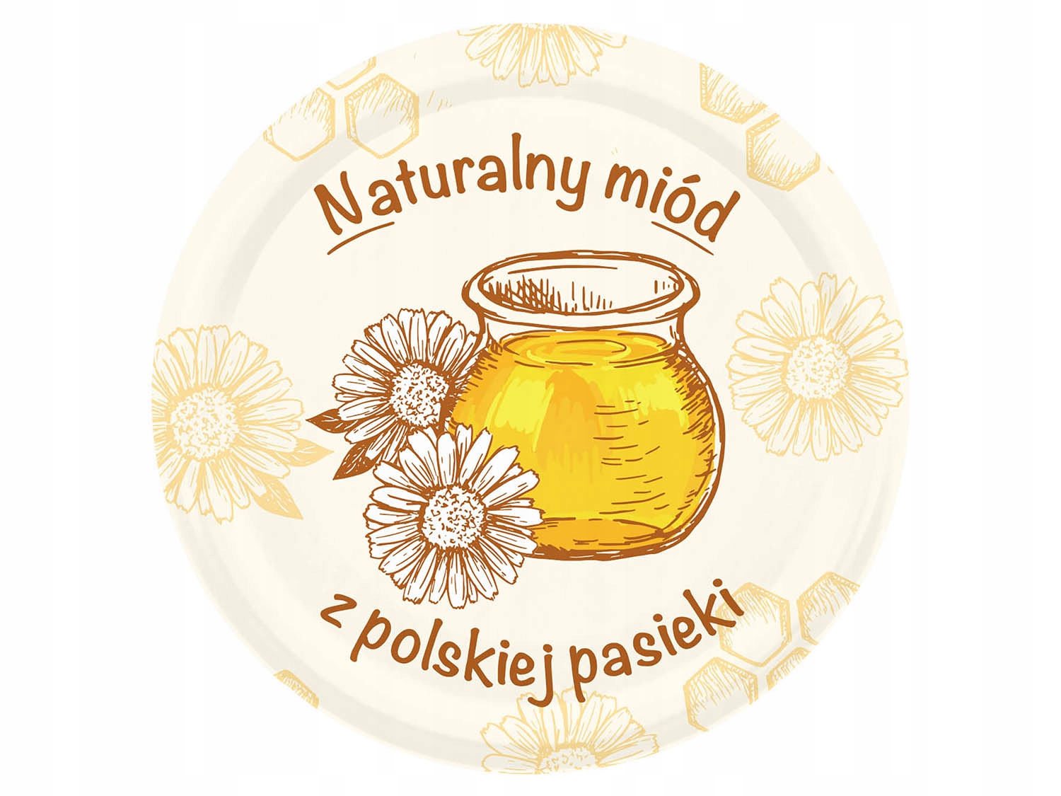 

Wieczko zakrętka do słoików 82-6 10szt Miód