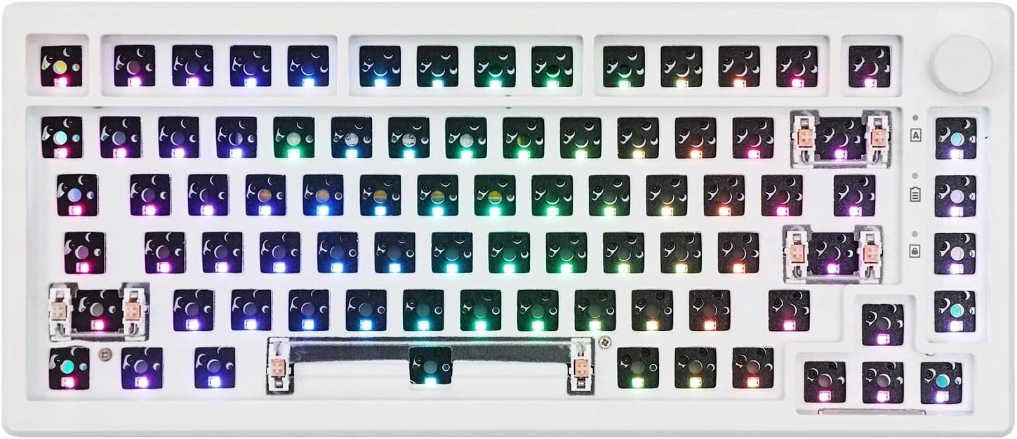 Aura Epomaker 75 Mechaniczna Klawiatura Rgb Usb-c BT+Kailh Box Jade Switch