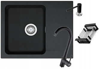 Dřez dřez Franke Oid 611-62 sada odkapávač baterie dávkovač sifon