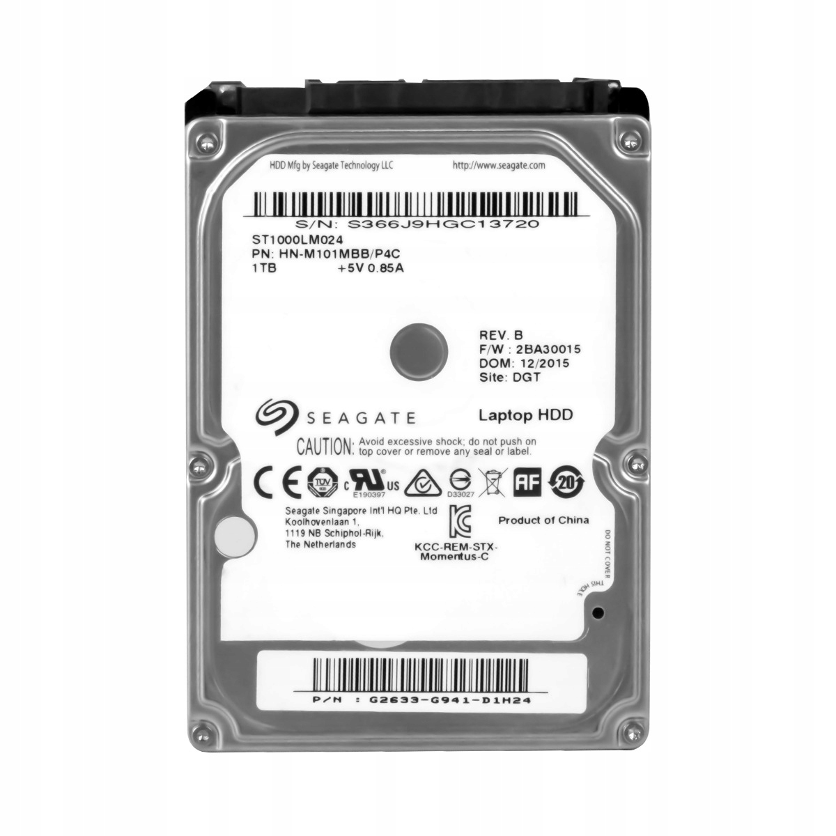 Seagate 1TB 5,4K 8MB Sata II 2,5'' ST1000LM024