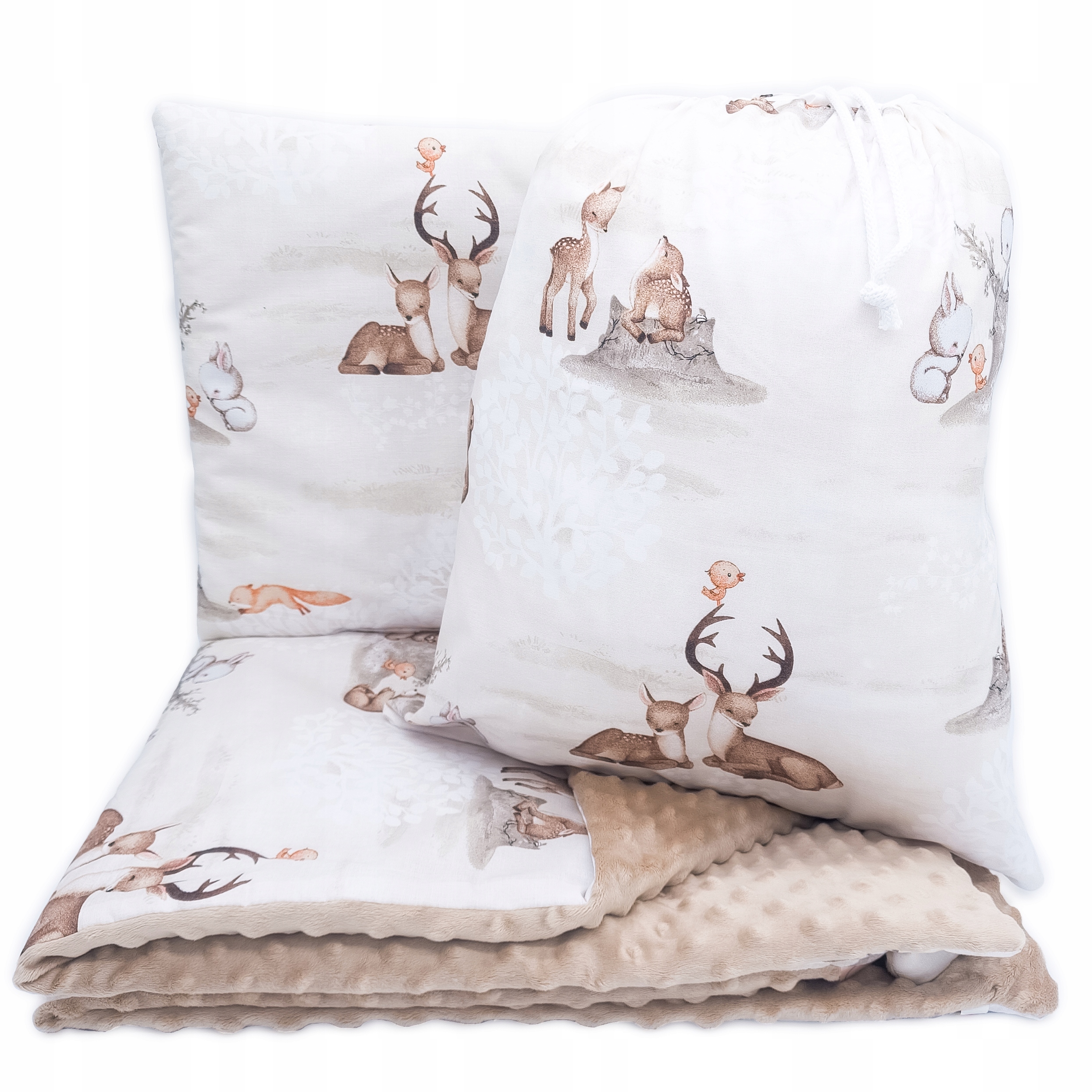 ZESTAW PRZEDSZKOLAKA KOŁDRA 75X100 + PODUSZKA 3W1