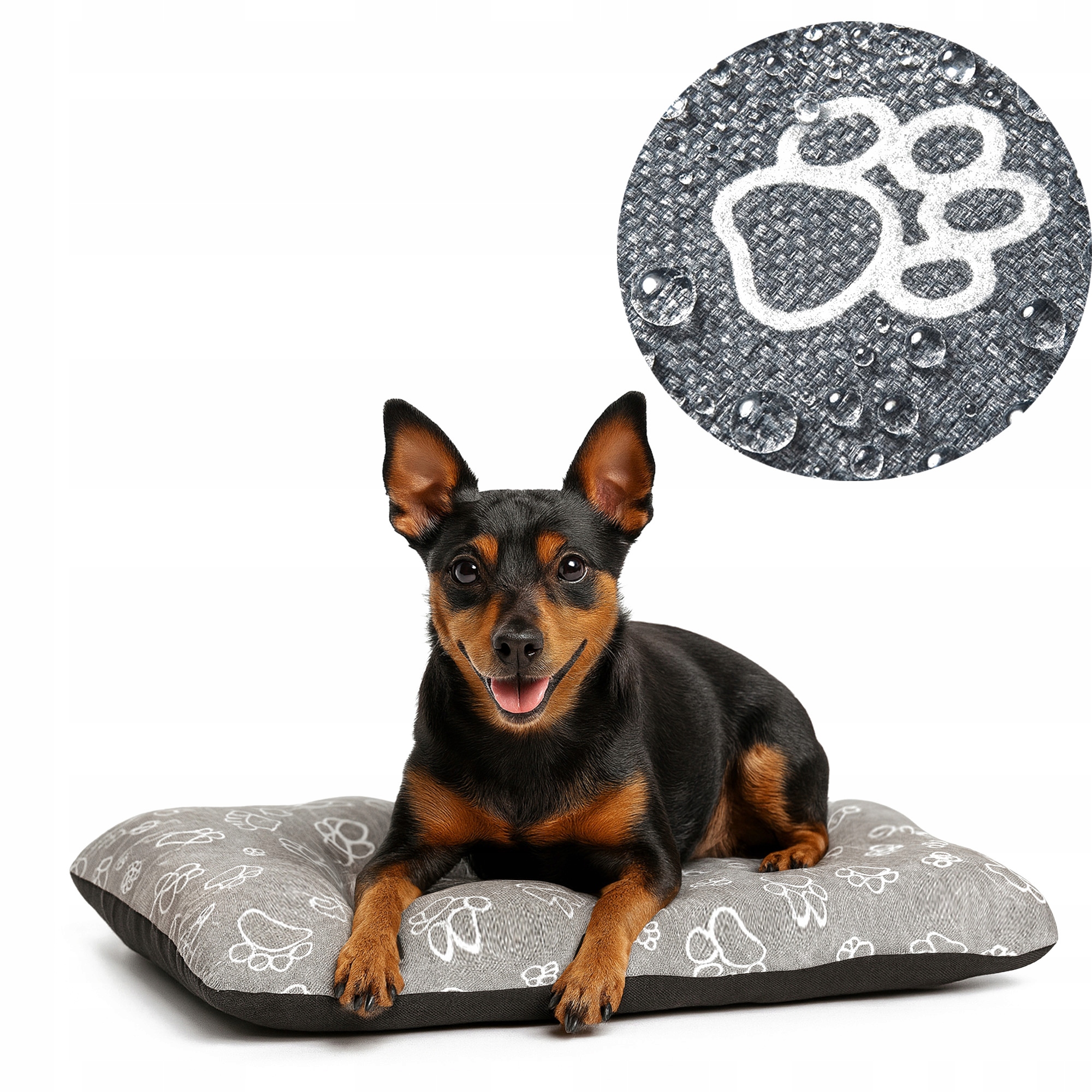 Levně potah do psího Pelíšek 55X40 Dráp Voděodolný Tlapky 3D