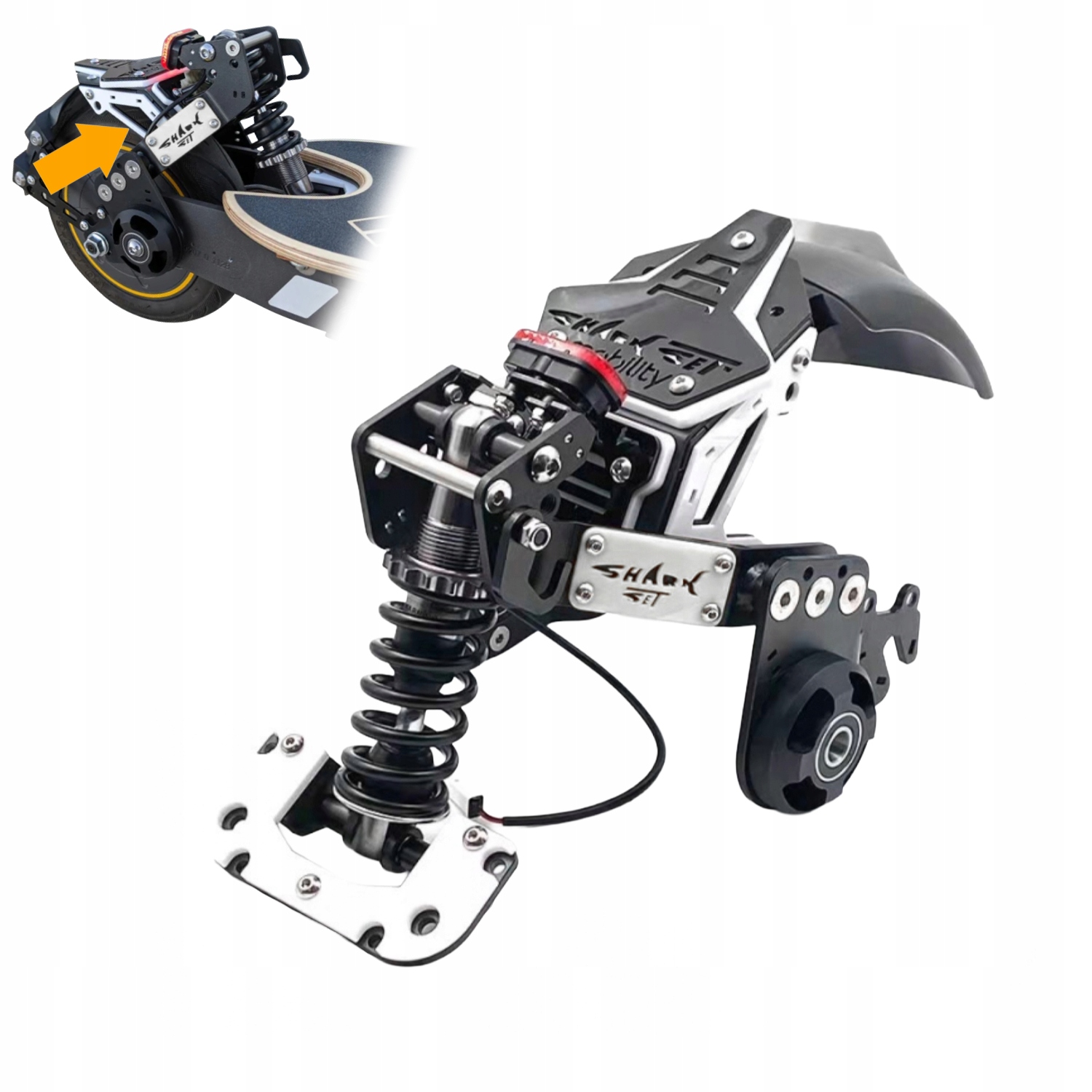 Zadní odpružení tlumiče Sharkset pro Ninebot Max G30/Motus/Frugal