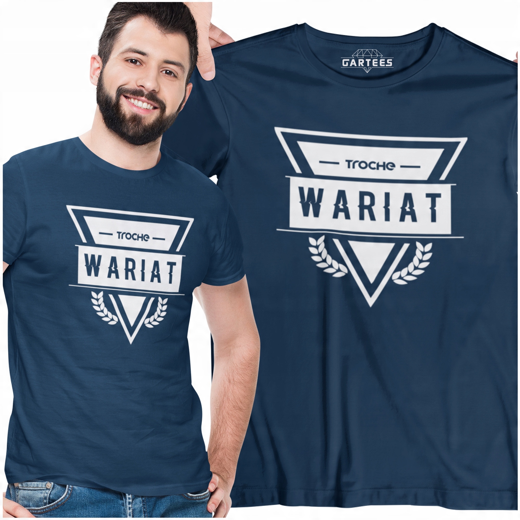 

T-shirt Prezent Dla Niego Urodziny Trochę Wariat