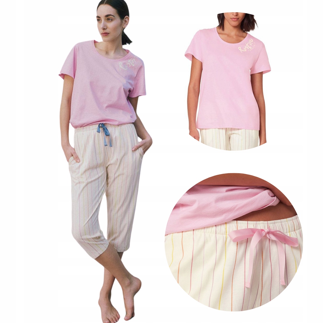 Dámské dvoudílné růžové pyžamo Triumph Sets Pk Capri X 01 jako dárek 44