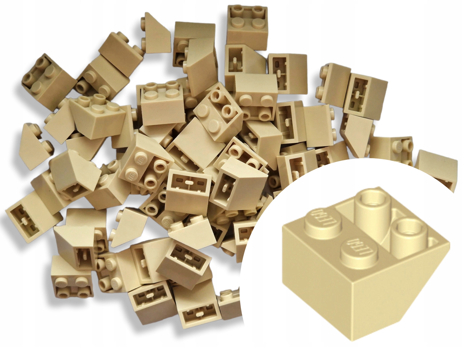 

Lego 3660 Slope Skos 2x2 Tan Piaskowy Dach 10 szt